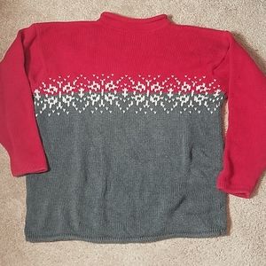 Britches size large red and gray roll neck…